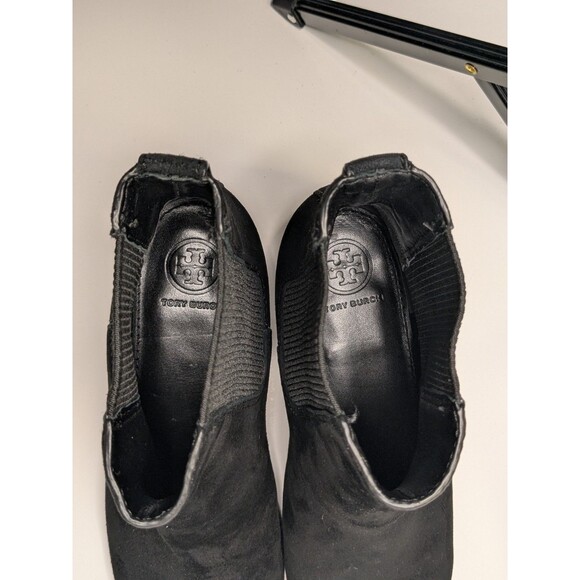 Tory Burch Milburn Convertible Chelsea Knee High Suede Leather Riding Boot Sz 7M - Picture 15 of 16